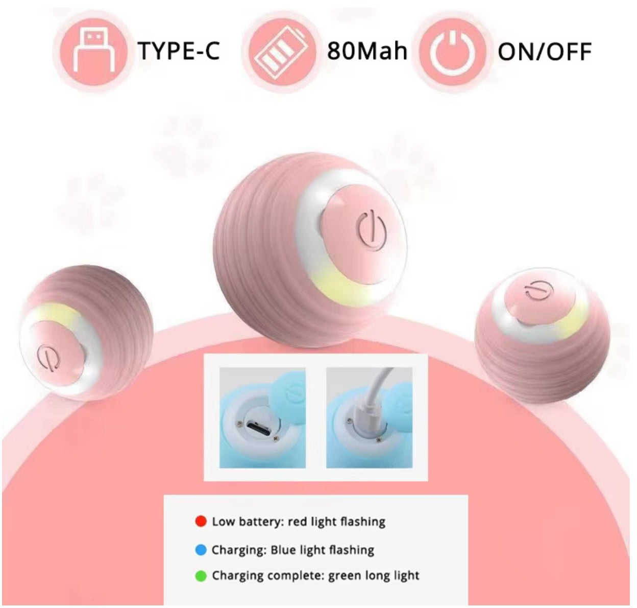 Smart Interactive Cat Ball – Automatic Indoor Play