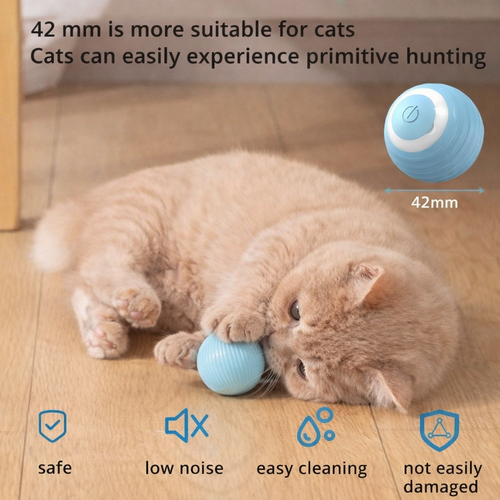 Smart Interactive Cat Ball – Automatic Indoor Play