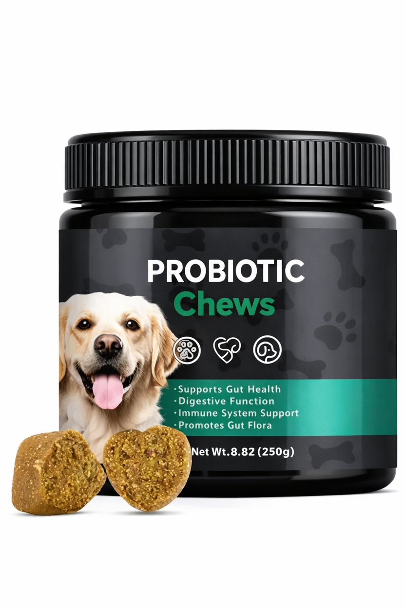 Daily Probiotic Chews for Digestive Support in Dogs